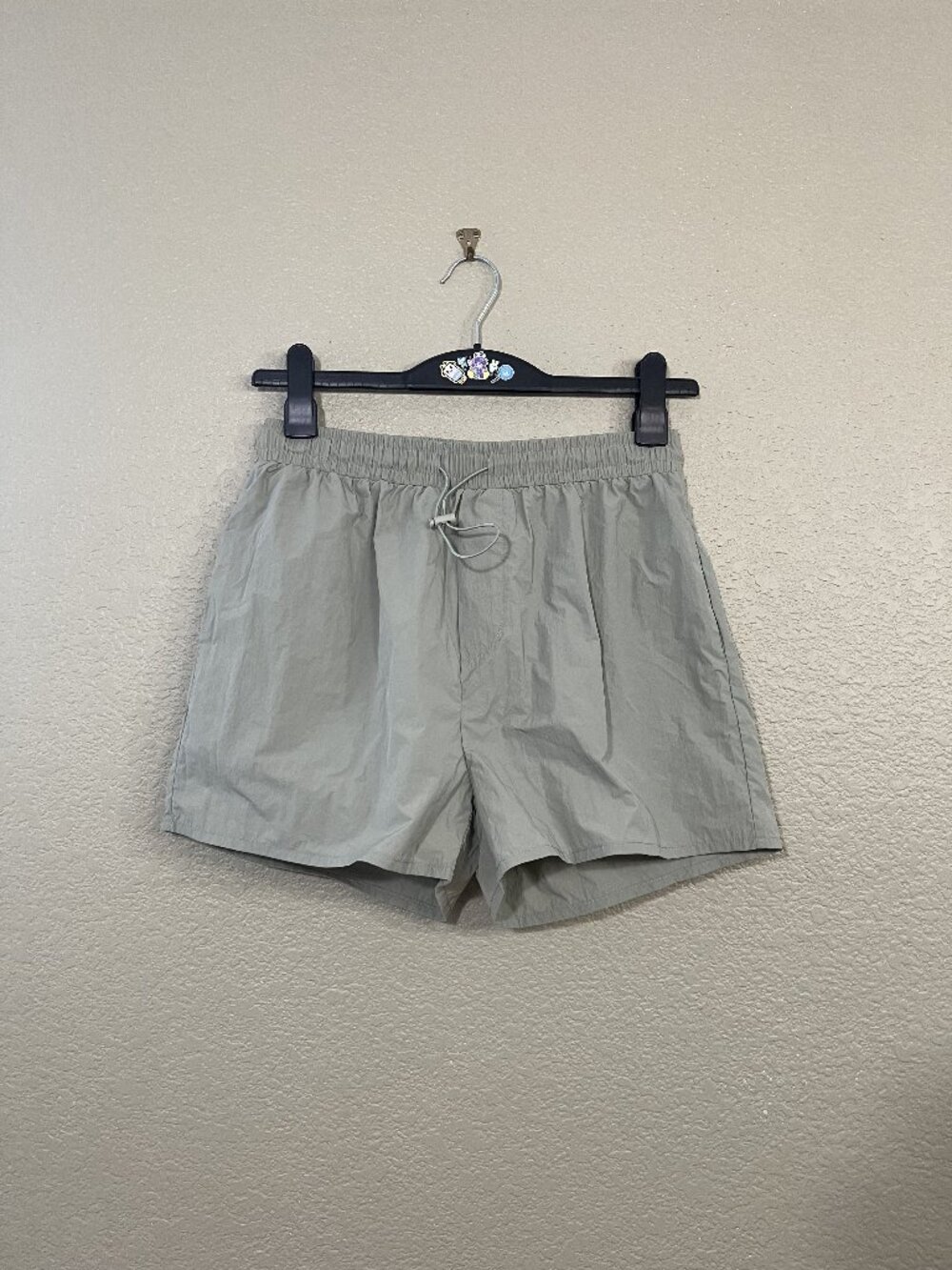 Princess Polly Louisiana Nylon Shorts Khaki/Green  US 6